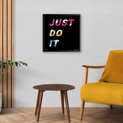 Just Do It Motivational Framed Poster