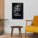 Keep Calm and Be Yourself Framed Wall Posters for Sale