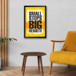 “Small Steps Big Results” Poster for Office