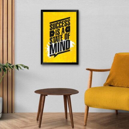 “Success is A State of Mind” Framed Poster