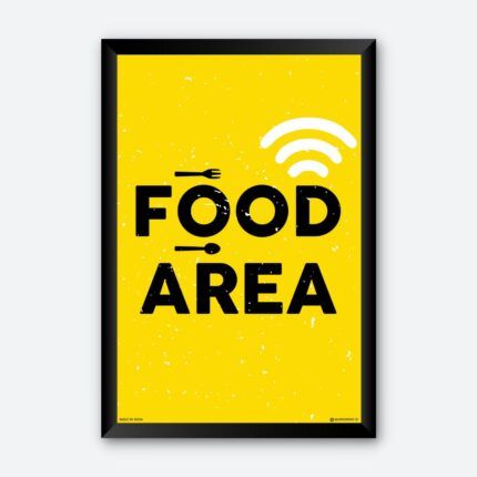 “Food Area” Wall Poster for Dining Room