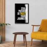 "Stay Patient And Trust Your Journey" Positive Poster