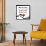 "When Someone Helps You" Poster for Home Decore