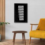 "Again Again Gain" Gym Poster for Sale