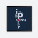 "Impossible Is Nothing" Wall Art for Workplace