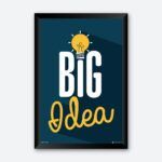 "Big Idea" Framed Wall Poster for Startups