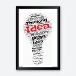 "Idea" Creative Wall Poster for Workplace