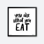 "You Are What You Eat" Wall Poster for Restaurant