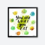 "You Are What You Eat" Quotes Art for Lunchroom