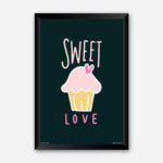 "Sweet Love" Wall Poster for Pastry Shop