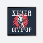 "Never Give Up" Quotes Poster for Athlete