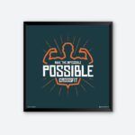 "Make The Impossible" Quote Poster for Workout Area