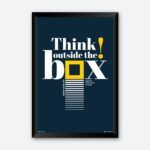 "Think Outside The Box" Wall Arts for Startups