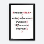"If No Success Try Again If Success Improve" Posters for Computer Engineers