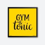 "Gym & Tonic" Framed Wall Poster for Gym