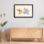 "Love Your Body" Wall Art for Fitness Club