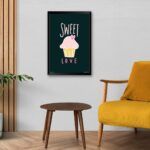 "Sweet Love" Wall Art for Pastry Shop