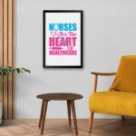 "Nurses Are The Heart of Healthcare" Poster for Nurses