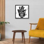 "Life Begins After Tea" Framed Poster for Tea Shop