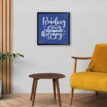 "Reading Is My Therapy" Art for Bibliophile