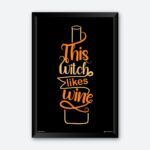 "This Witch Likes Wine" Wall Art for Wine Shop