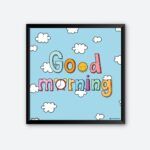 "Good Morning" Wall Poster for Nursery