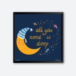 "All You Need Is Sleep" Wall Poster for Bedroom