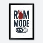 "Rum Mode On" Wall Art Liquor Shop