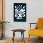 "Ice Cream Is Always A Good Idea" Poster for Ice-Cream Lovers