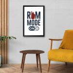 "Rum Mode On" Wall Poster Liquor Shop