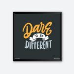 "Dare To Be Different" Quote Art for Health Club