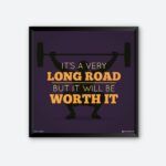 "It's A Very Long Road" Quote Art for Health Club