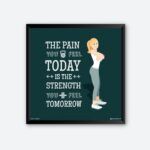 "The Pain You Feel Today" Wall Poster for Yoga