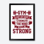 "Gym Is Not About Strength" Wall Poster for Gym