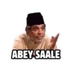 Abey Saale Meme Sticker