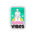 Good Vibes Positive Quotes Stickers