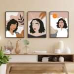 Modern Girl Wall Frames